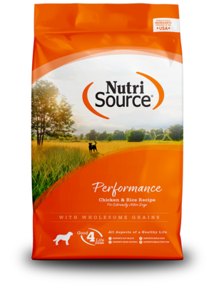 NutriSource Dry Dog Food Performance - Chicken & Rice Recipe