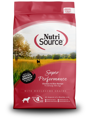 NutriSource Dry Dog Food Super Performance - Chicken & Rice Recipe
