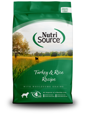 NutriSource Dry Dog Food Turkey & Rice Recipe