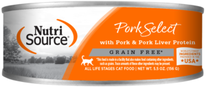 NutriSource Grain Free Cat Food Pork Select