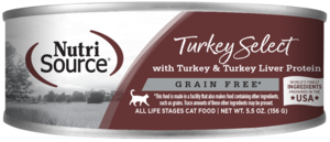 NutriSource Grain Free Cat Food Turkey Select