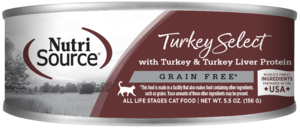 NutriSource Grain Free Cat Food Turkey Select