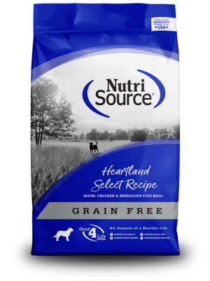 NutriSource Grain Free Dog Food Heartland Select Recipe