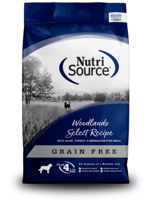 NutriSource Grain Free Dog Food Woodlands Select Recipe