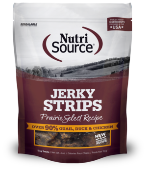 NutriSource Jerky Strips Prairie Select Recipe