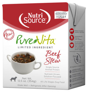 NutriSource Pure Vita Beef Stew For Dogs