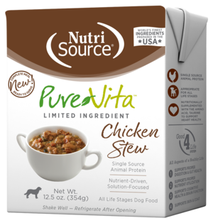 NutriSource Pure Vita Chicken Stew For Dogs