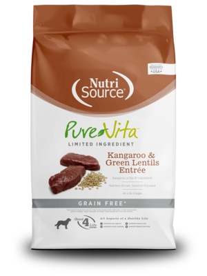 NutriSource Pure Vita Kangaroo & Green Lentils Entrée