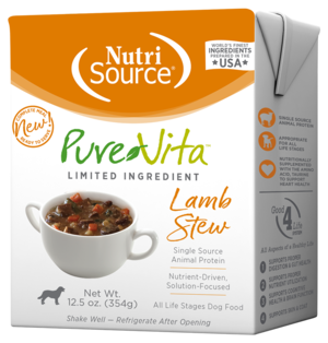 NutriSource Pure Vita Lamb Stew For Dogs