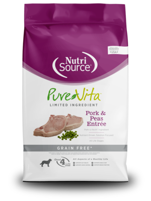 NutriSource Pure Vita Pork & Peas Entrée