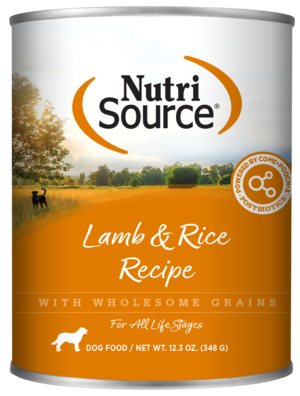 NutriSource Wet Dog Food Lamb & Rice Formula