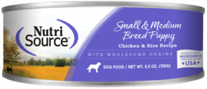 NutriSource Wet Dog Food Chicken & Rice Recipe For Small & Medium Breed Puppies