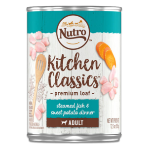 Nutro Kitchen Classics Premium Loaf Steamed Fish & Sweet Potato Dinner For Adult Dogs