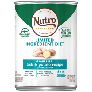 Nutro Limited Ingredient Diet Grain Free Fish & Potato Recipe Premium Loaf