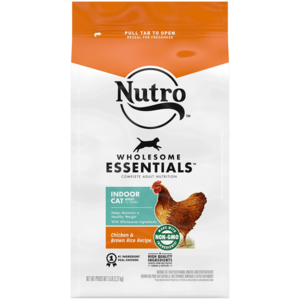 Nutro Wholesome Essentials Chicken & Brown Rice Recipe For Indoor Adult Cats