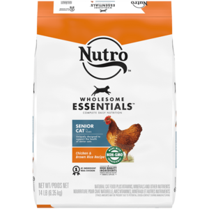 Nutro Wholesome Essentials Chicken & Brown Rice Recipe For Senior Cats