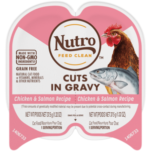 Nutro Cuts In Gravy Chicken & Salmon Recipe For Adult Cats