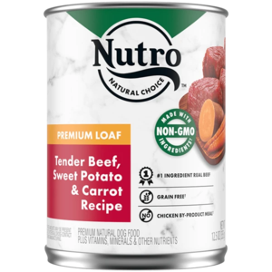 Nutro Premium Loaf Tender Beef, Sweet Potato & Carrot Recipe