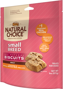 Nutro Natural Choice Small Breed Biscuits Chicken & Whole Brown Rice Recipe For Adult Dogs