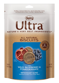 Nutro Ultra Antioxidant Blend Dog Biscuits With Wild Blueberry and Pomegranate