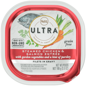 Nutro Ultra Steamed Chicken & Salmon Entree Filets In Gravy