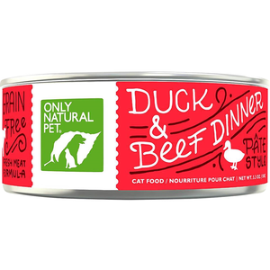 Only Natural Pet Grain-Free Pate Duck & Beef Dinner