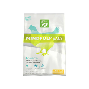 Only Natural Pet Mindful Meals Forage - USA Farm Raised Turkey, Chicken & Quail Recipe
