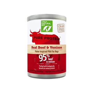 Only Natural Pet Pure Protein 95% Beef & Venison Pate For Dogs