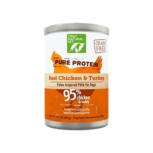 Only Natural Pet Pure Protein 95% Chicken & Turkey Pate For Dogs