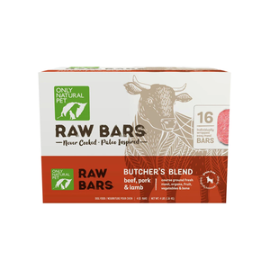 Only Natural Pet Raw Bars Butcher's Blend - Beef, Pork & Lamb