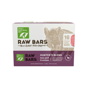 Only Natural Pet Raw Bars Hunter's Blend With Boar, Pork & Venison