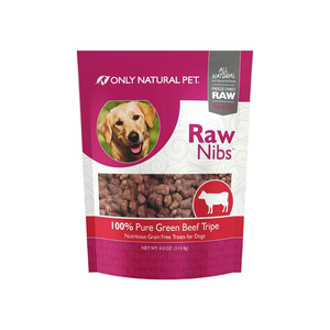 Only Natural Pet Raw Nibs 100% Pure Green Beef Tripe