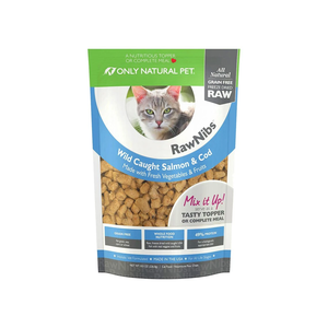 Only Natural Pet RawNibs Wild Caught Salmon & Cod For Cats