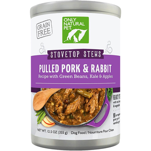 Only Natural Pet Stovetop Stews Pulled Pork & Rabbit Recipe