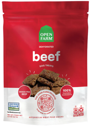 Open Farm Dehydrated Dog Treats Beef Recipe