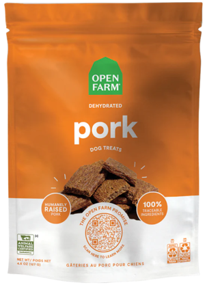 Open Farm Dehydrated Dog Treats Pork Recipe