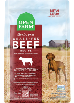 Open Farm Dry Dog Food Grass-Fed Beef Recipe
