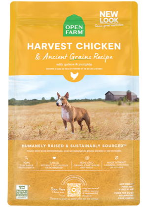 Open Farm Dry Dog Food Harvest Chicken & Ancient Grains Recipe
