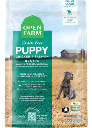 Open Farm Dry Dog Food Puppy Chicken & Salmon Recipe