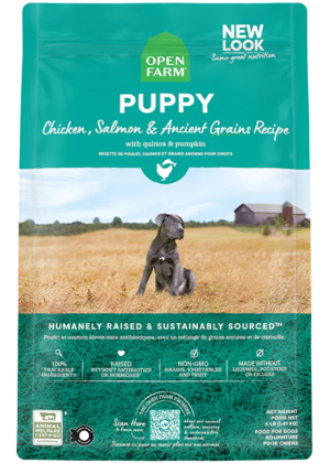 Open Farm Dry Dog Food Chicken, Salmon & Ancient Grains Recipe For Puppies