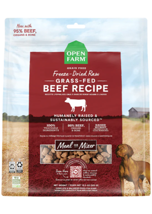 Open Farm Freeze Dried Raw Grass-Fed Beef Recipe