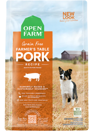 Open Farm Dry Dog Food Farmer's Table Pork Recipe