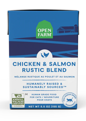 Open Farm Wet Cat Food Chicken & Salmon Rustic Blend For Cats