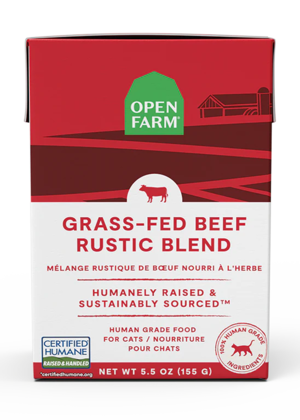 Open Farm Wet Cat Food Grass-Fed Beef Rustic Blend For Cats