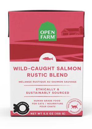 Open Farm Wet Cat Food Wild-Caught Salmon Rustic Blend For Cats