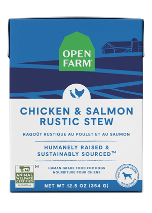 Open Farm Wet Dog Food Chicken & Salmon Rustic Stew For Dogs