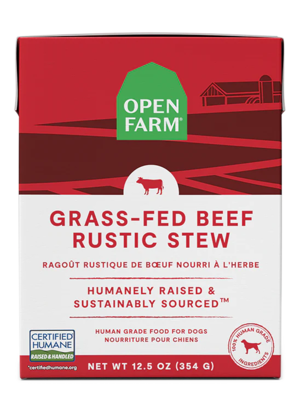 Open Farm Wet Dog Food Grass-Fed Beef Rustic Stew For Dogs