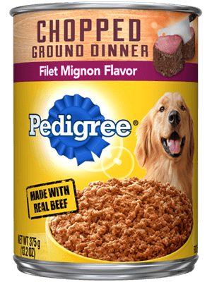 Pedigree Chopped Ground Dinner Filet Mignon Flavor