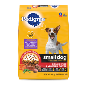 Pedigree Small Dog Complete Nutrition Grilled Steak & Vegetable Flavor