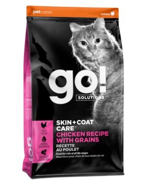 Petcurean Go! Solutions (Skin + Coat Care) Chicken Recipe With Grains For Cats